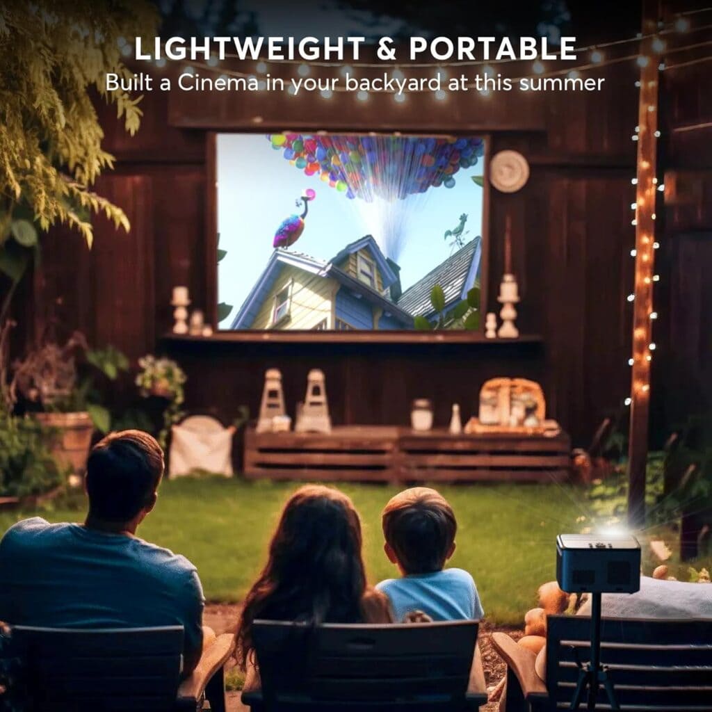 PANSEBA 4K Projector, Native 1080P Bluetooth Projector 6